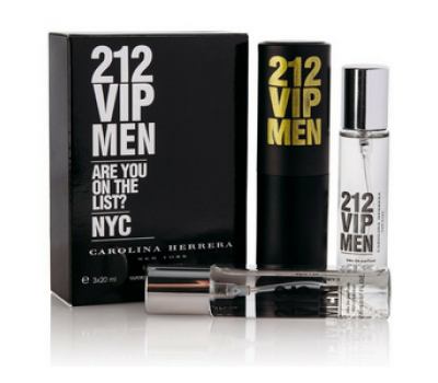 Парфюмерный набор Carolina Herrera 212 Vip 3*20ml (муж)