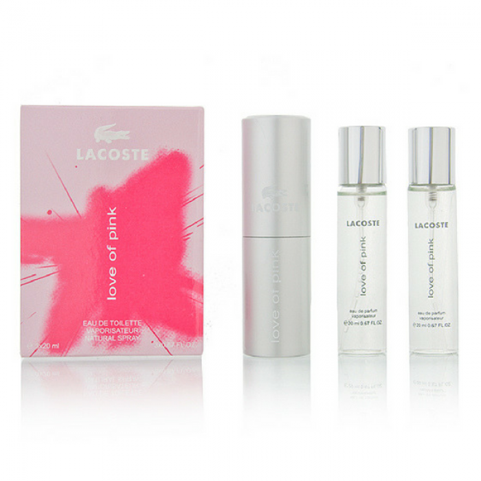 Lacoste Love of Pink. Парфюмированная вода Lacoste Touch of Pink 20 мл пробник. Набор духов 3 по 20 мл. Lovely 20 ml.