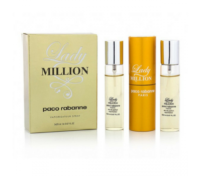 Парфюмерный набор Paco Rabanne Lady Million 3*20ml (жен)