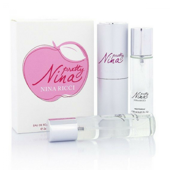 Pretty nina. Nina Ricci Nina 3х20ml. Nina Ricci Nina, 3*20 ml. Нина Ричи 20мл. Нина Претти духи Ричи.
